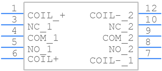 EE2-3TNUH - Yageo Group - PCB symbol