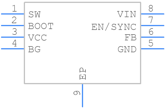 RT7258GSP - RICHTEK - PCB symbol