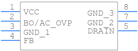 NCP1079AAP065G - onsemi - PCB symbol