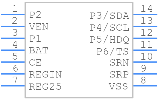 BQ34Z100PWR - Texas Instruments - PCB symbol