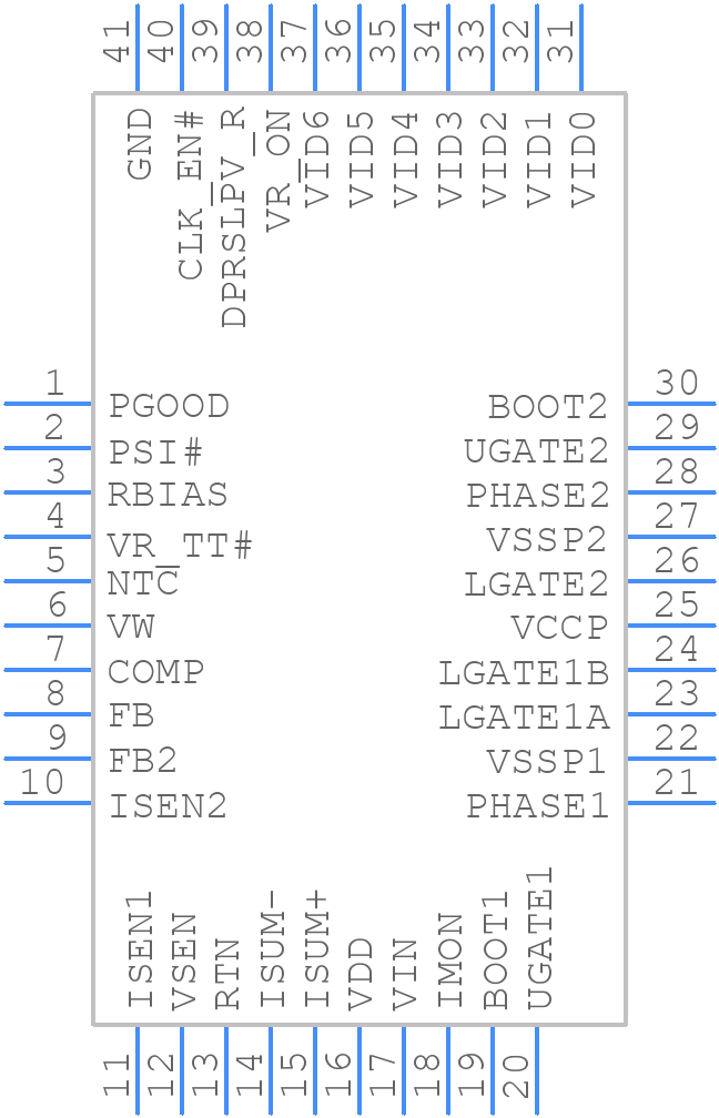 ISL62882IRTZ - Renesas Electronics - PCB symbol