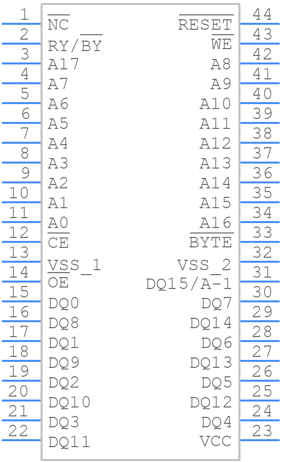 AM29F400AT-90SC - AMD - PCB symbol