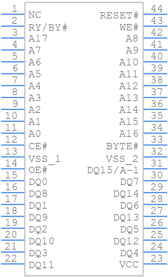 AM29F400BT-70SF - Infineon - PCB symbol