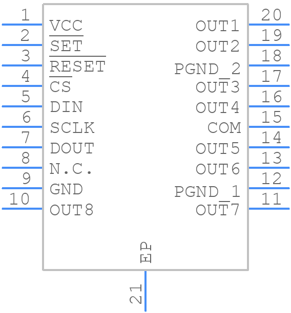 MAX4820EUP - Analog Devices - PCB symbol