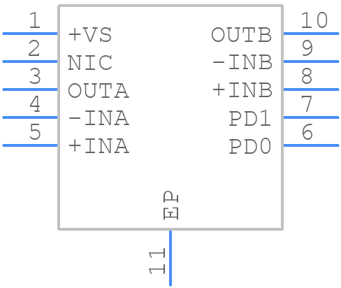 ADA4310-1ARHZ-R7 - Analog Devices - PCB symbol