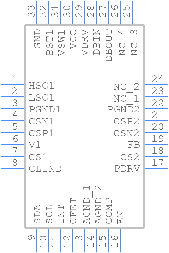 NCP81231MNTXG - onsemi - PCB symbol