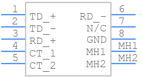 1840420-1 - BelFuse - PCB symbol