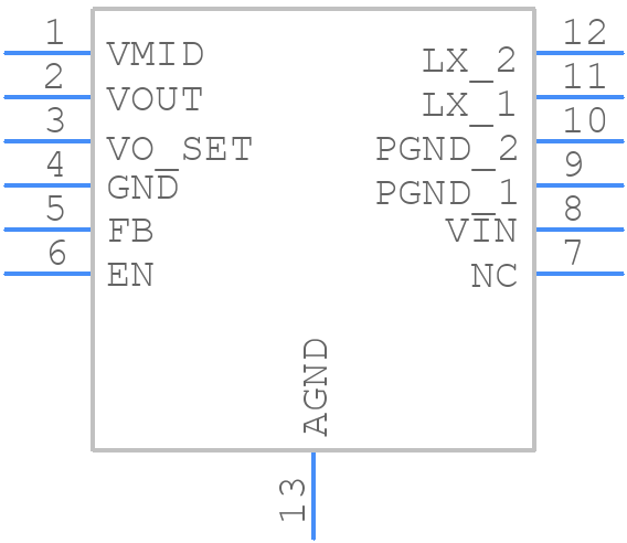 STOD1317BTPUR - STMicroelectronics - PCB symbol