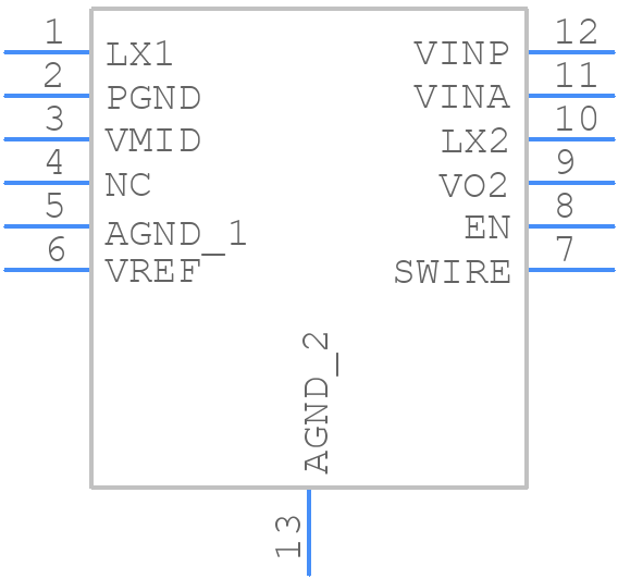 STOD03ASTPUR - STMicroelectronics - PCB symbol