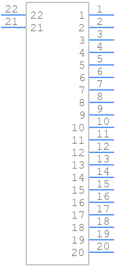 DF19L-20P-1H(56) - Hirose - PCB symbol