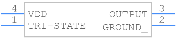 ECS-2033-147.4-AU - ECS - PCB symbol