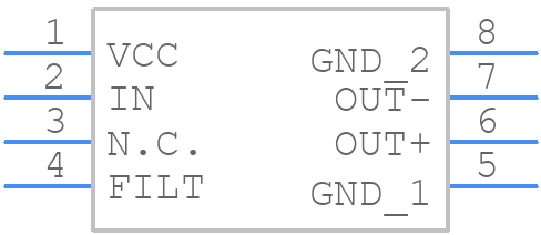 MAX3665EUA+ - Analog Devices - PCB symbol