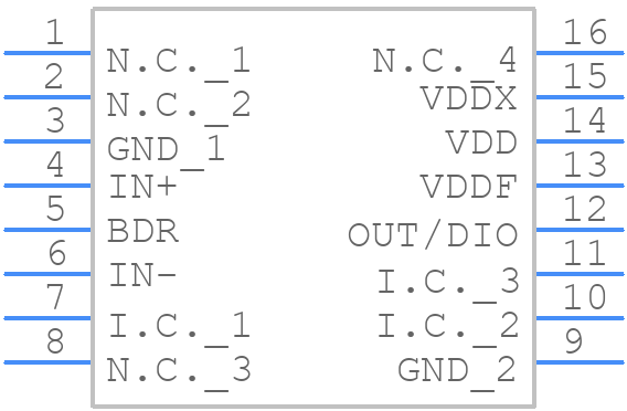 MAX1454AUE+ - Analog Devices - PCB symbol