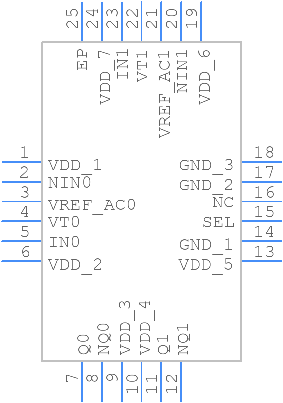 889474AKLF - Renesas Electronics - PCB symbol