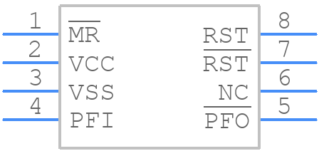 STM708SM6E - STMicroelectronics - PCB symbol