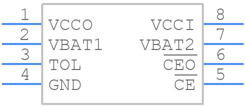 DS1210+ - Analog Devices - PCB symbol