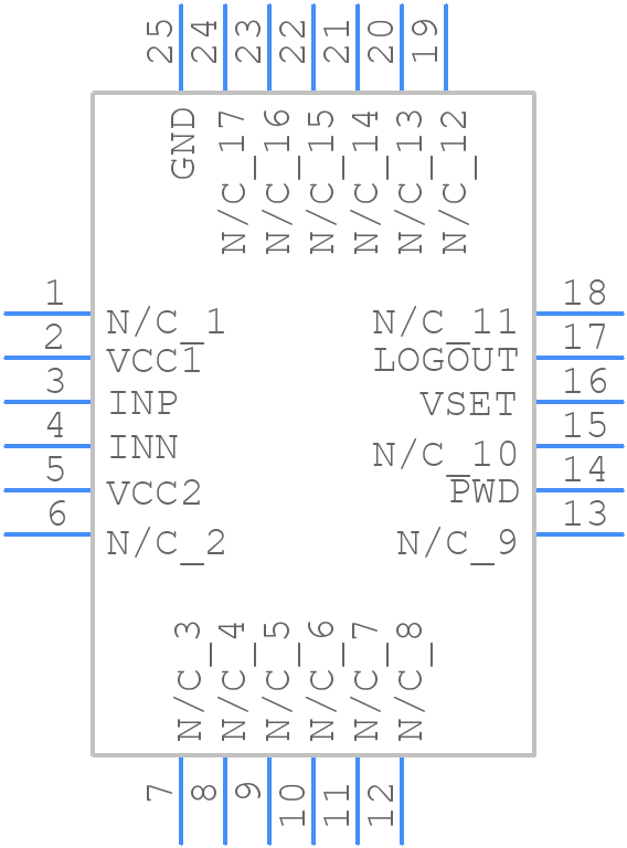 HMC601LP4E - Analog Devices - PCB symbol