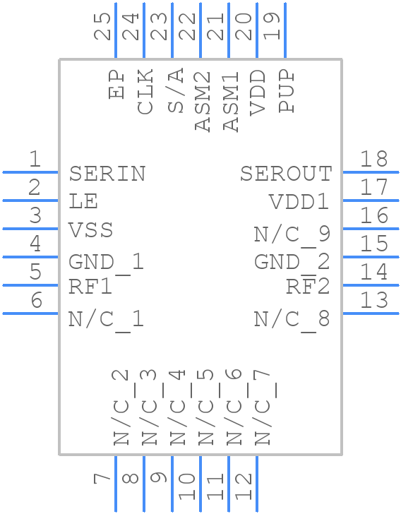 HMC1018ALP4E - Analog Devices - PCB symbol