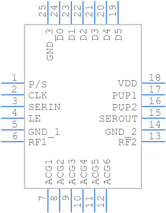 HMC792ALP4E - Analog Devices - PCB symbol