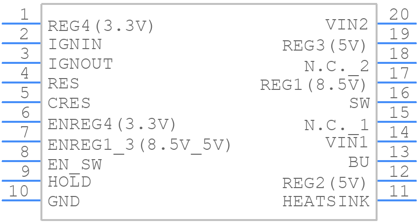 L5956PDTR - STMicroelectronics - PCB symbol
