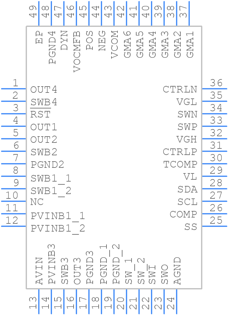 TPS65178ARSLT - Texas Instruments - PCB symbol