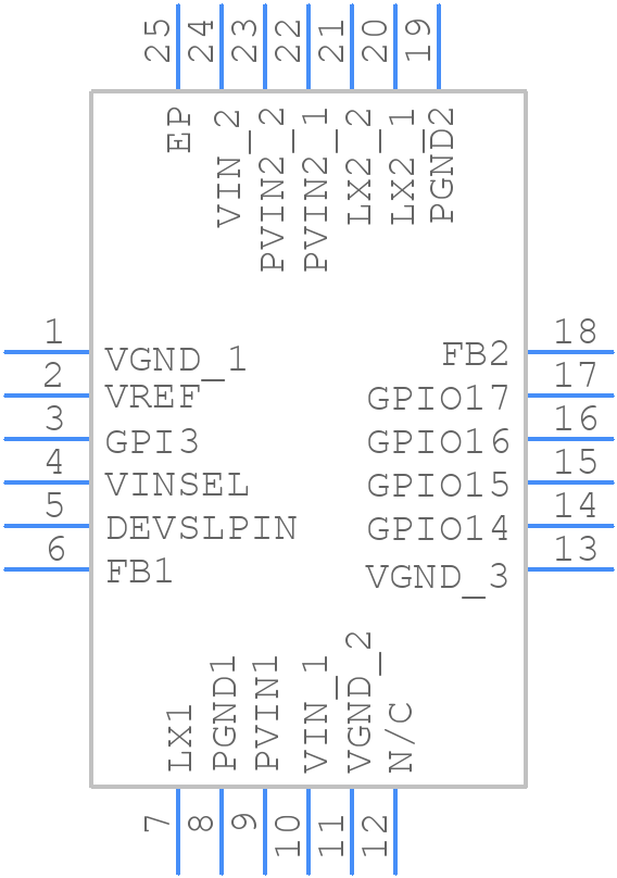 P9122-00NBGI - Renesas Electronics - PCB symbol