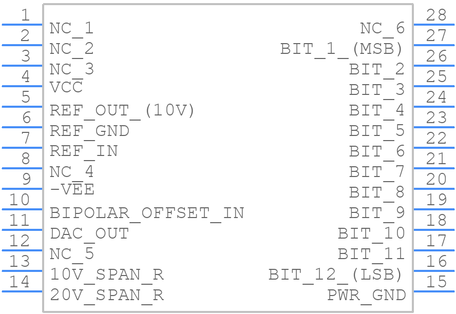 AD565AJR-REEL - Analog Devices - PCB symbol
