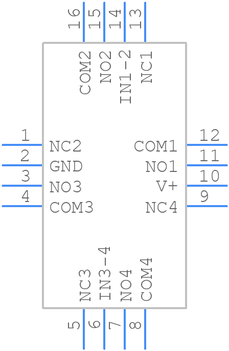 DG2525DN-T1-GE4 - Vishay - PCB symbol