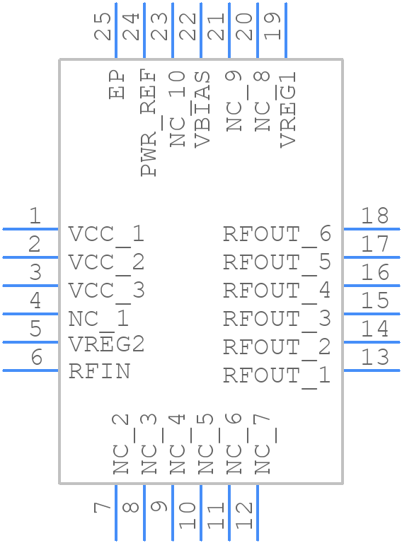 RF6886SR - Qorvo - PCB symbol