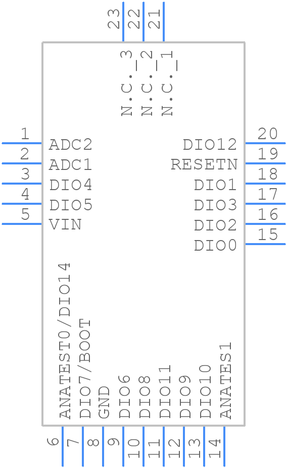 SPBTLE-1S - STMicroelectronics - PCB symbol