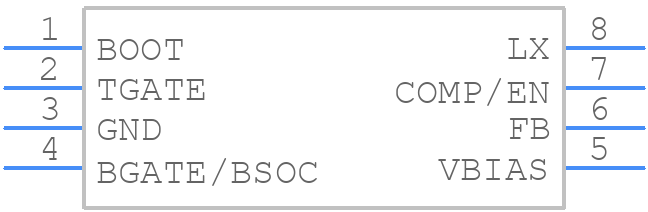 ISL8105IBZ-T - Renesas Electronics - PCB symbol