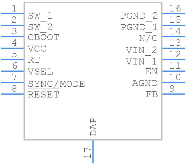 LM63615DQPWPRQ1 - Texas Instruments - PCB symbol