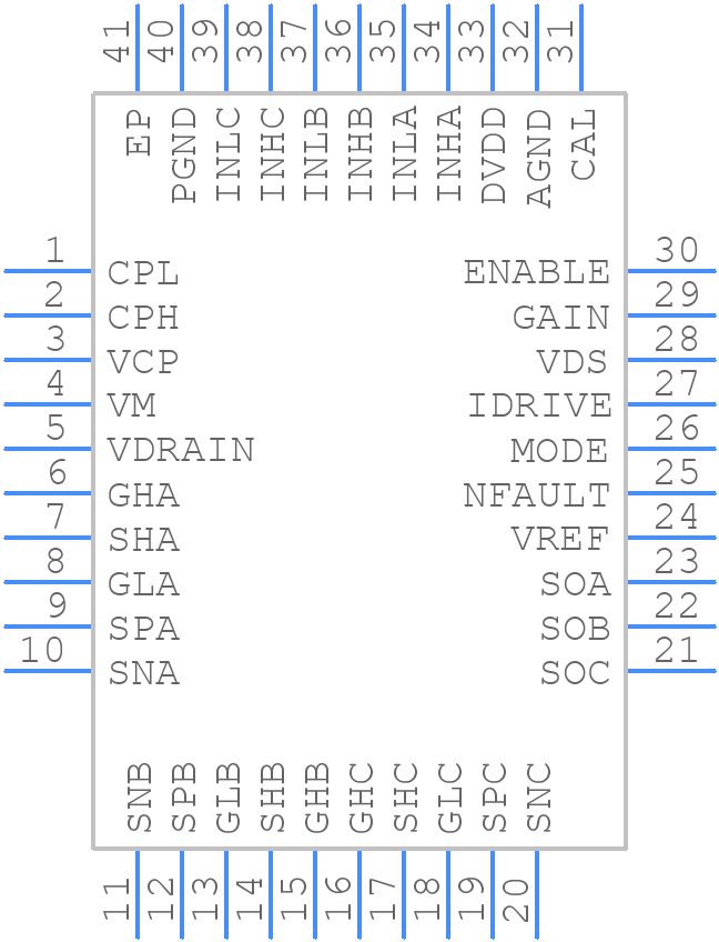 DRV8323HRTAT - Texas Instruments - PCB symbol