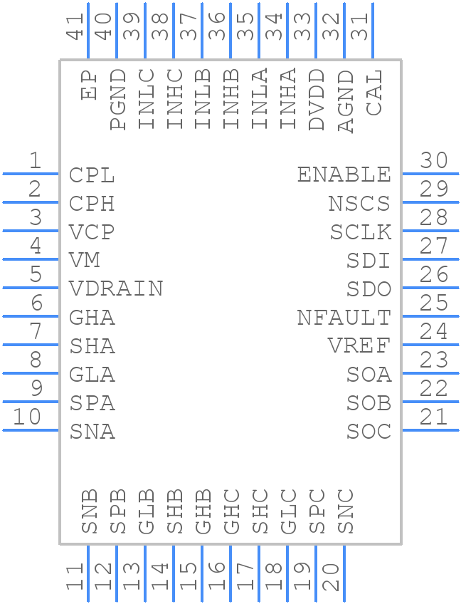 DRV8323SRTAR - Texas Instruments - PCB symbol