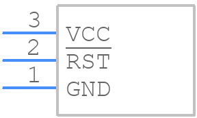 DS1233-10+ - Analog Devices - PCB symbol