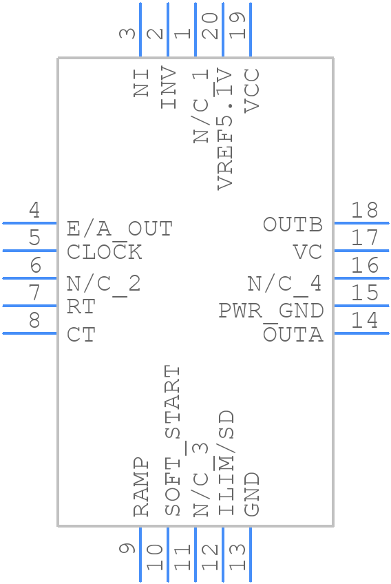 UC3825Q - Texas Instruments - PCB symbol