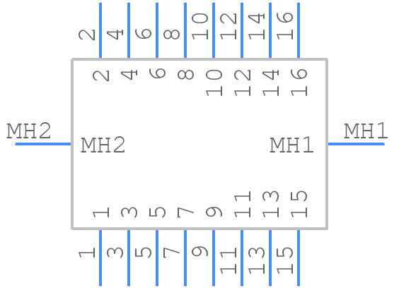 D3408-6202-AR - 3M - PCB symbol