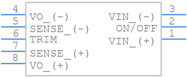 HQA2W085W050V-007-S - TDK Lambda - PCB symbol