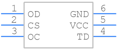 DW01A-G - SII Semiconductor - PCB symbol