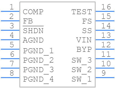 LM5000-3MTCX - Texas Instruments - PCB symbol