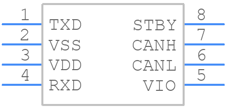 MCP2542FD-E/SN - Microchip - PCB symbol