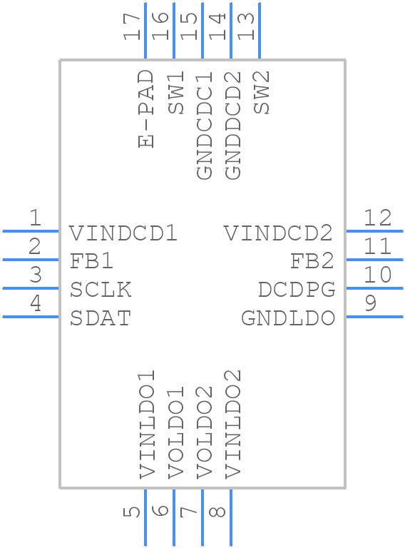 ISL9305IRTWCNLZ-T - Renesas Electronics - PCB symbol