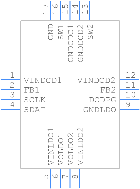 ISL9305IRTWCLBZ-T - Renesas Electronics - PCB symbol