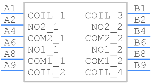 T92S7D14-24 - TE Connectivity - PCB symbol