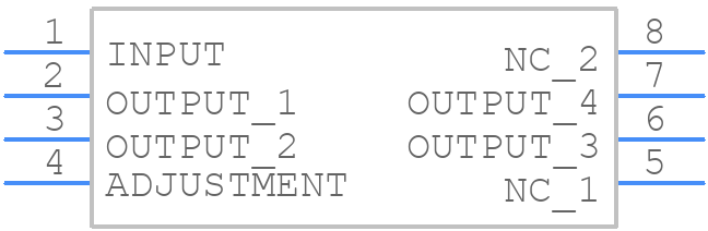LM317LCDRE4 - Texas Instruments - PCB symbol