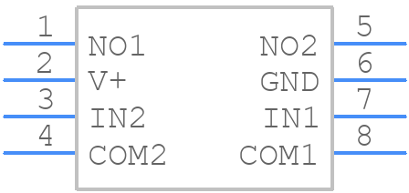 MAX4541EKA+T - Analog Devices - PCB symbol