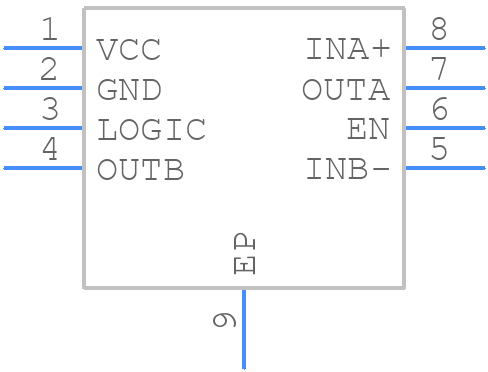 MAX16011TAC+T - Analog Devices - PCB symbol