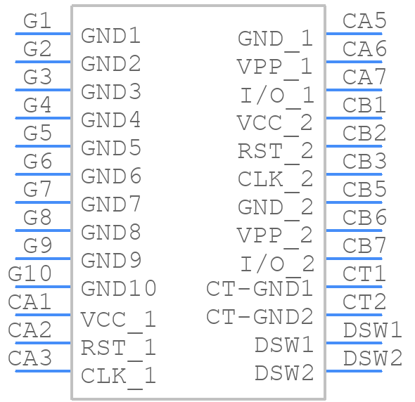 SF78S012VBAR1400 - JAE - PCB symbol