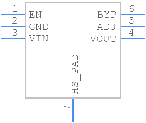 MIC5353YMT-TR - Microchip - PCB symbol