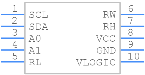 ISL23315TFRUZ-T7A - Renesas Electronics - PCB symbol
